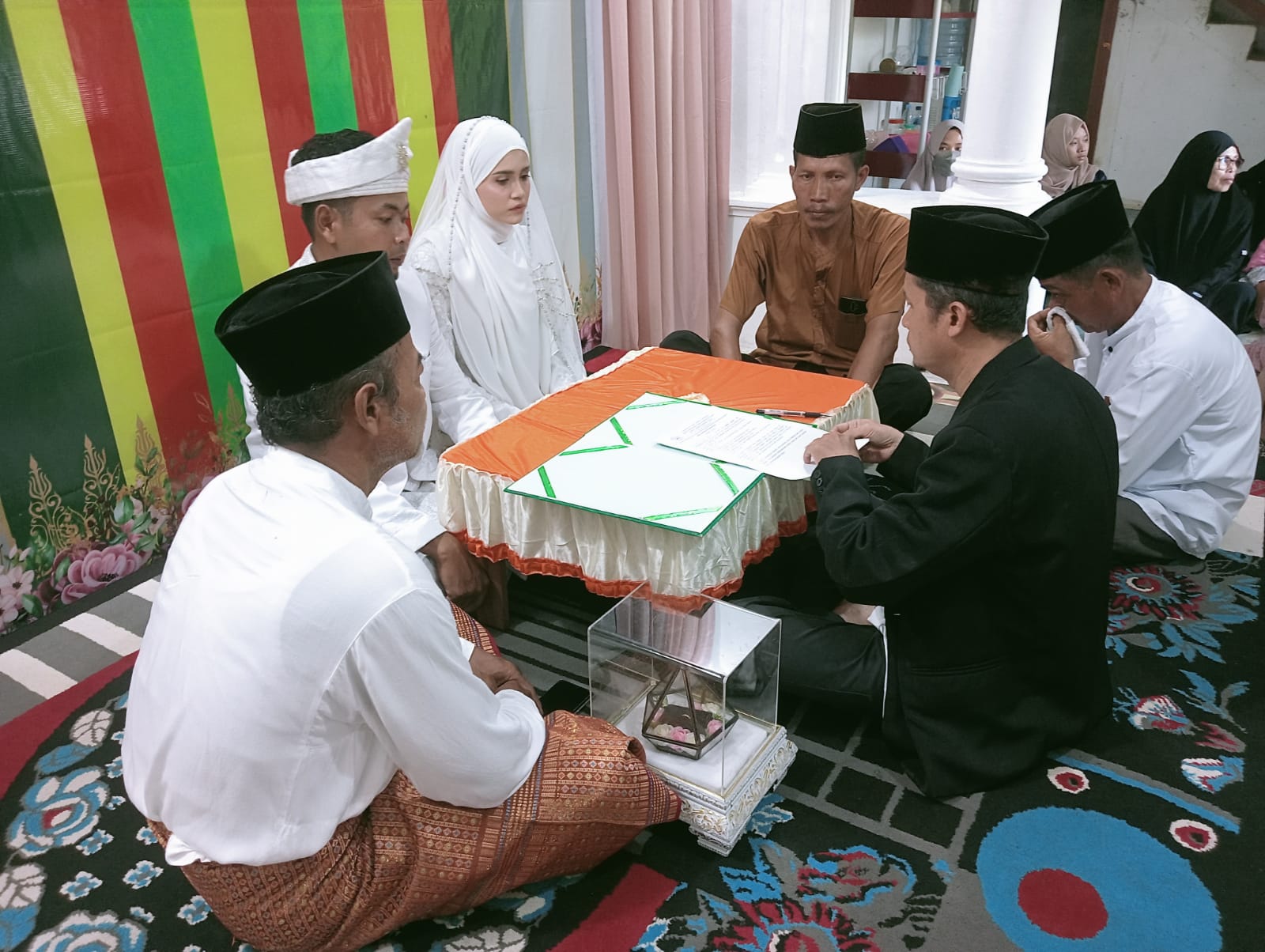 Langsung Dipimpin Ka KUA, Akad Nikah di Balai Nikah KUA Bunguran Tengah Berjalan Lancar